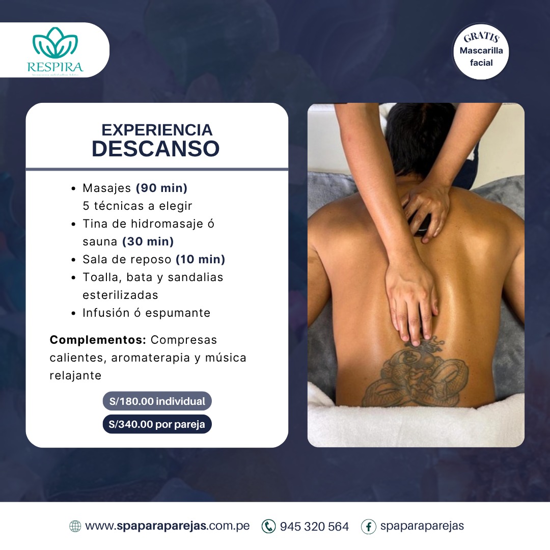 durmiendo plácidamente durante un masaje.